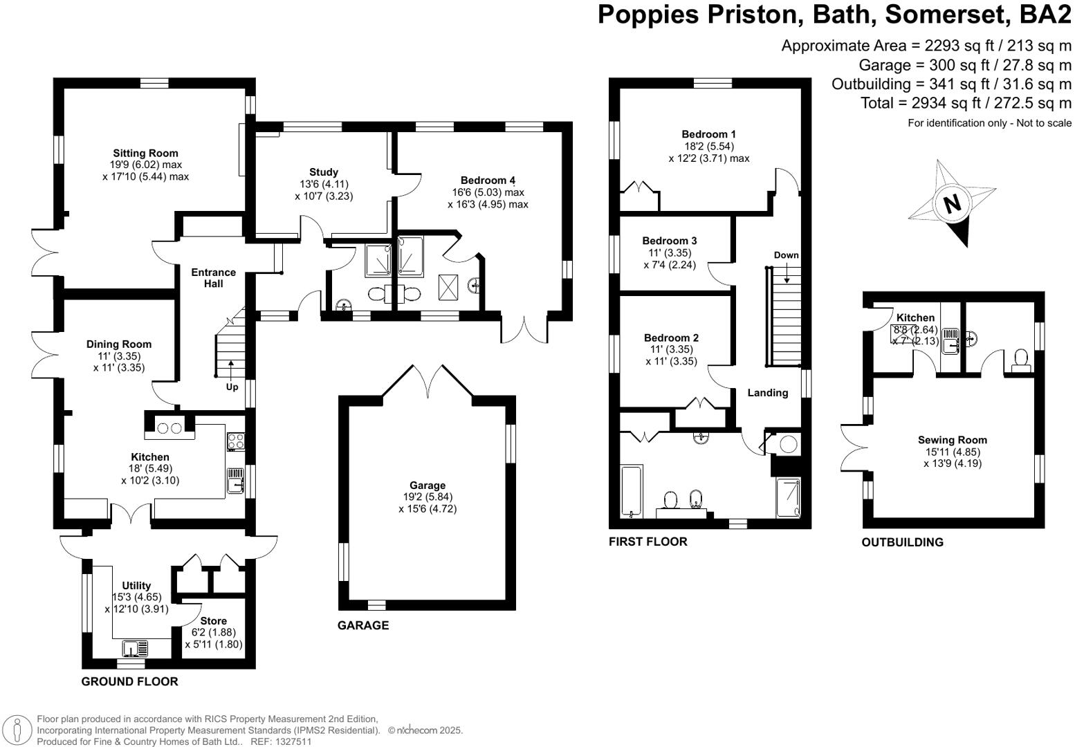 Priston, Bath, Somerset, BA2 floorplan