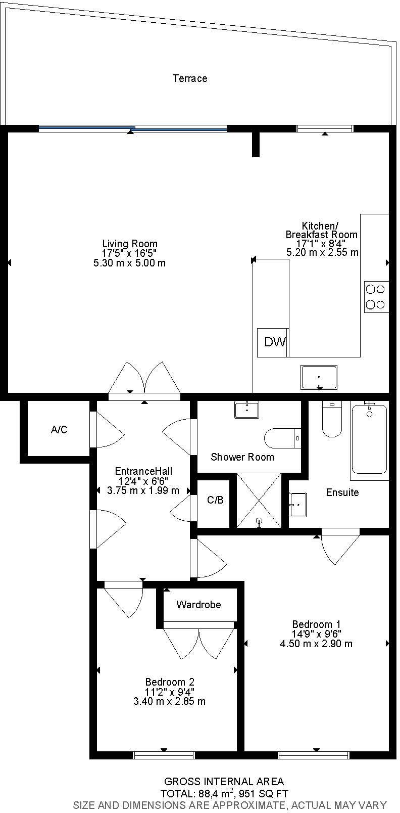 Marina Close, Boscombe, Bournemouth, Dorset, BH5 floorplan