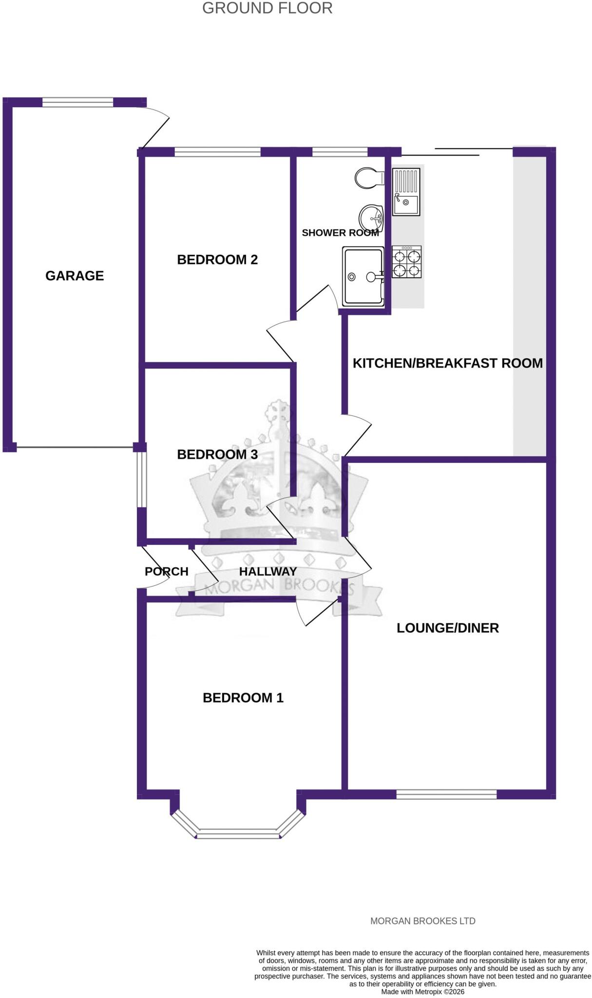 Warwick Close, Rayleigh floorplan