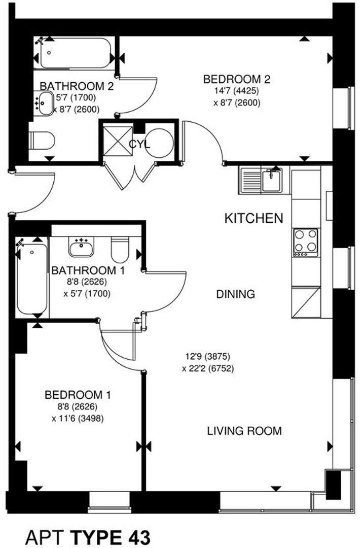 Woden Street, Salford, M5 floorplan