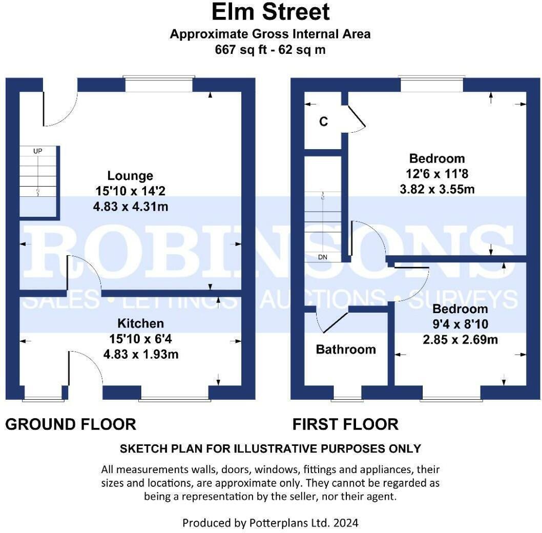 Elm Street, Langley Park, Durham floorplan