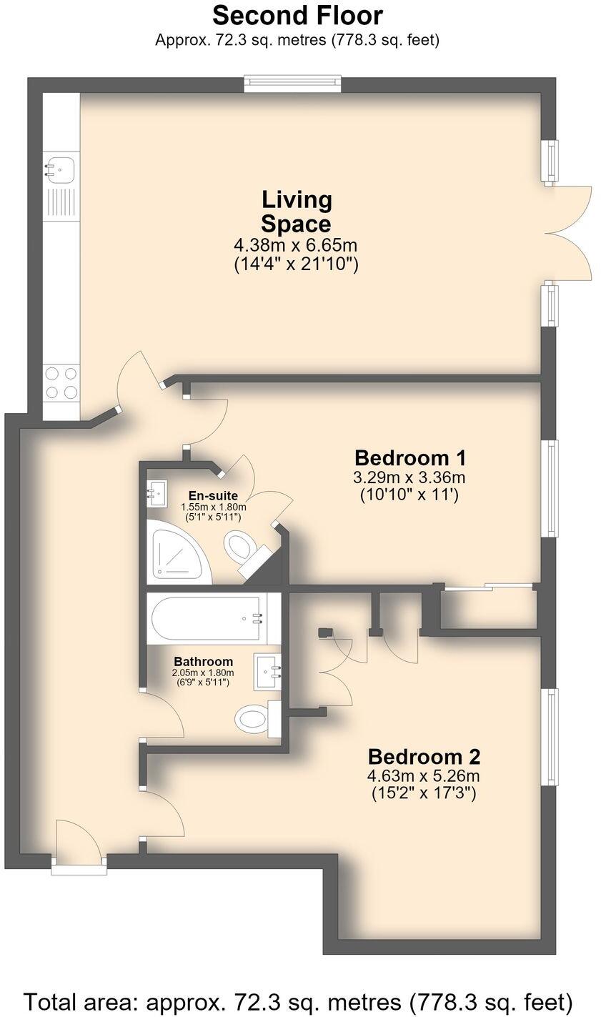 Osborne Mews, Sheffield, S11 floorplan