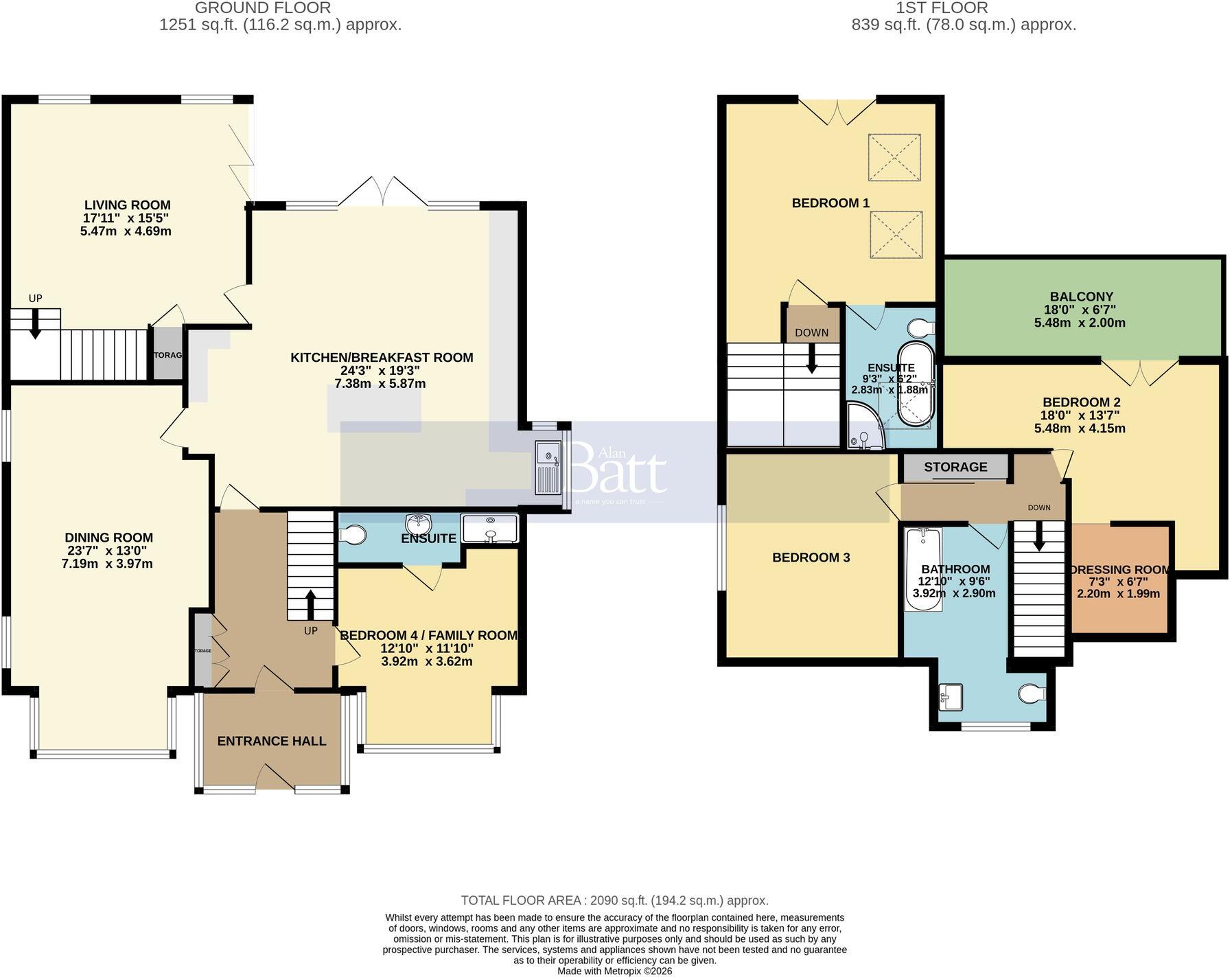 Beacon Road, Billinge, WN5 floorplan