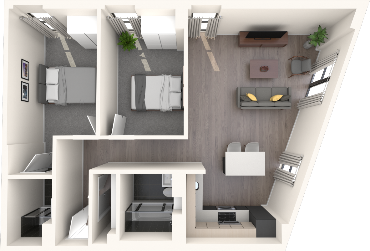 Cortland Broad St, Birmingham, B15 floorplan