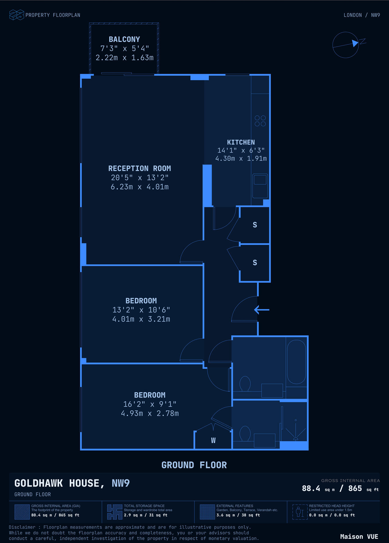 Beaufort Square, NW9 floorplan