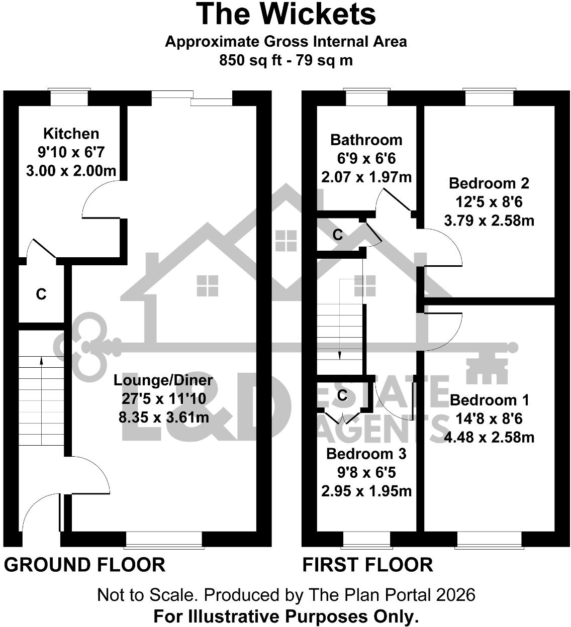 The Wickets, Old Bedford Road Area, Luton, Bedfordshire, LU2 7LA floorplan