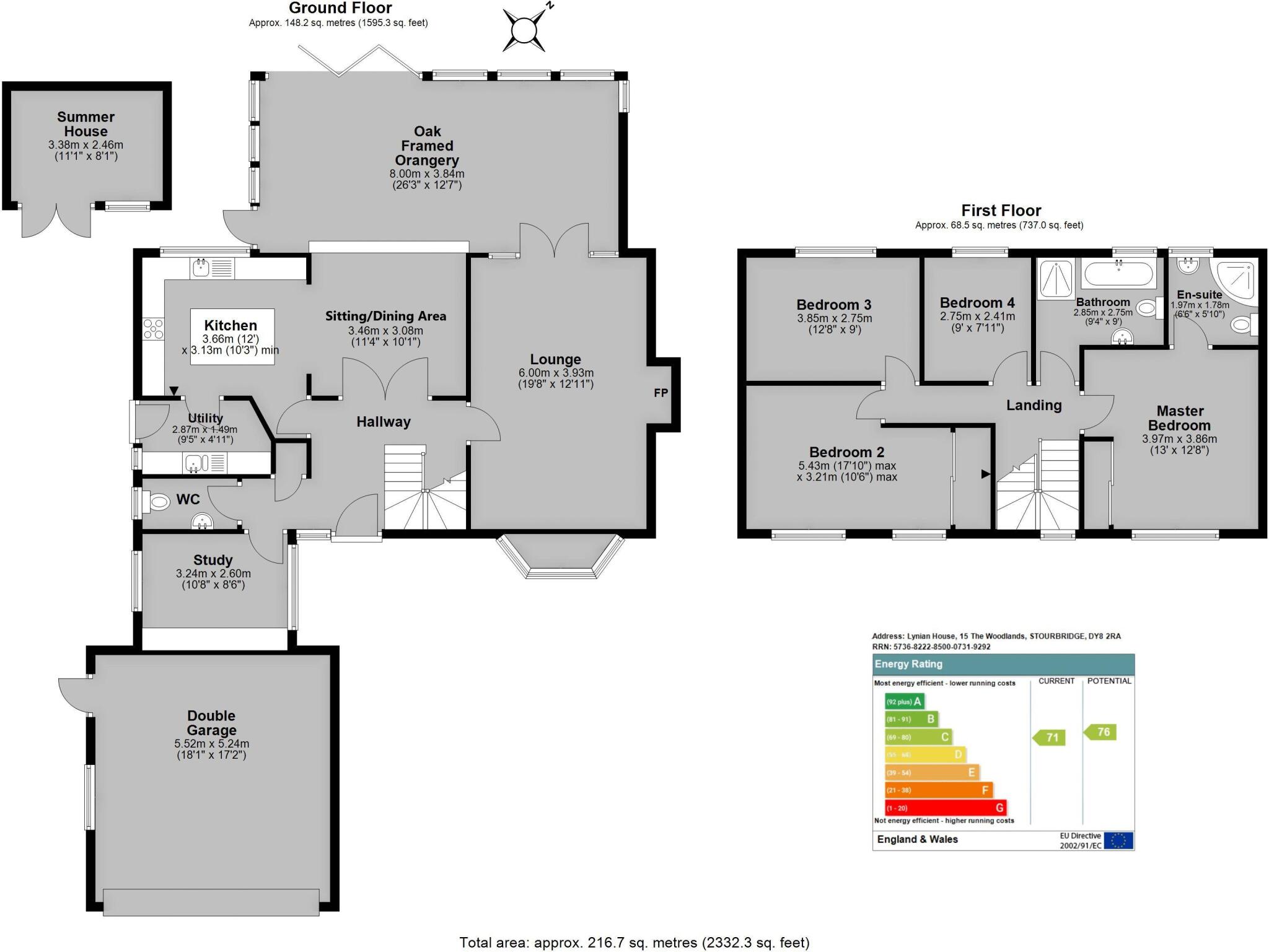 The Woodlands, Pedmore, Stourbridge floorplan