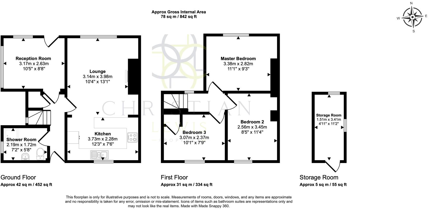 Worcester Road, Chadbury, Evesham floorplan