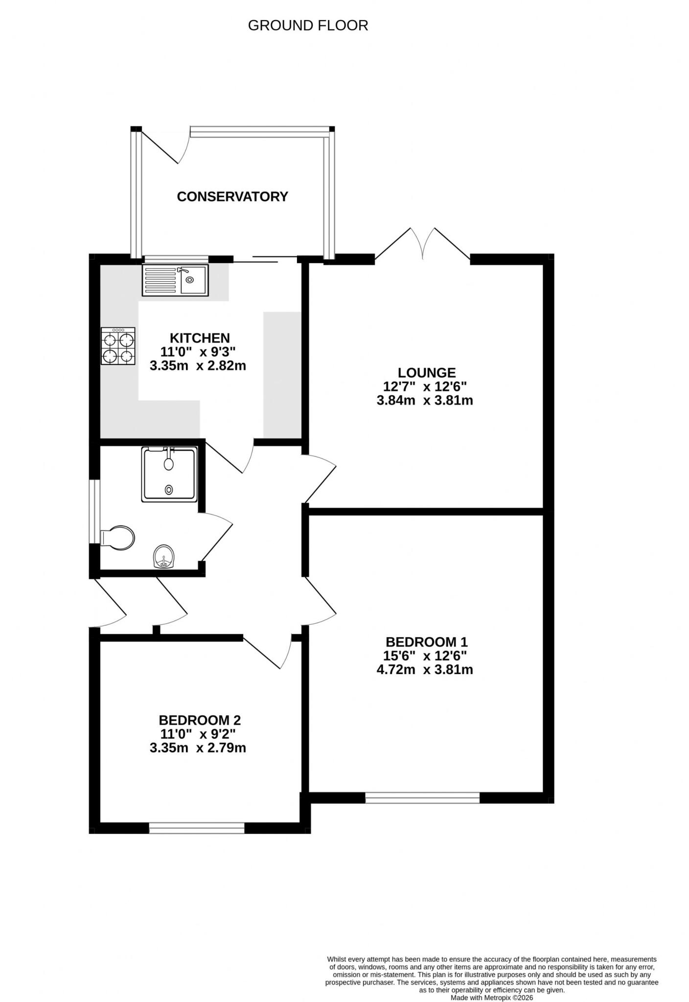 Beechcroft Avenue, Kirby Cross floorplan