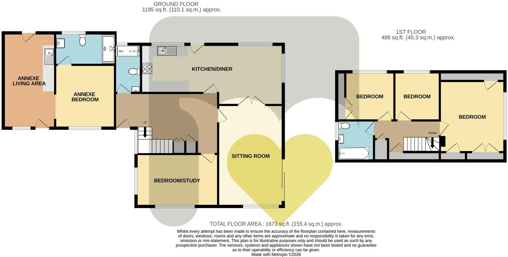 The Crundles, Freshwater floorplan