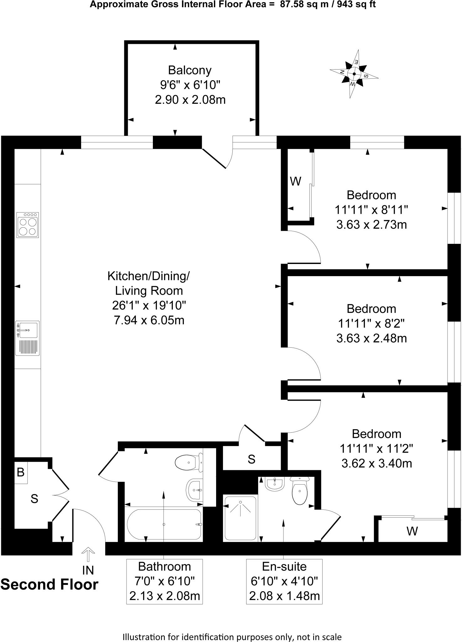 Brooklyn Building, Fulton Road, Wembley floorplan