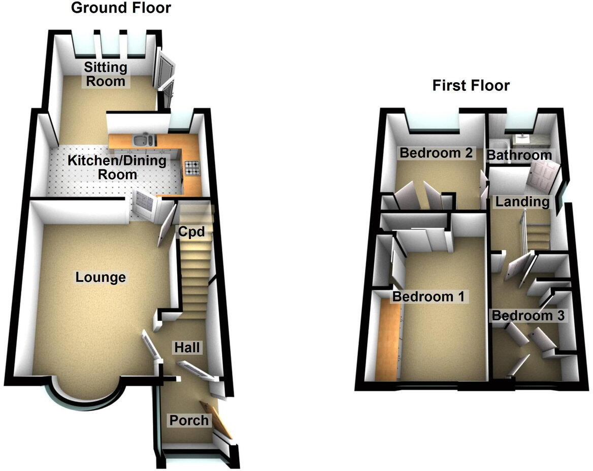 12 Bullcote Green, Royton OL2 6NJ floorplan