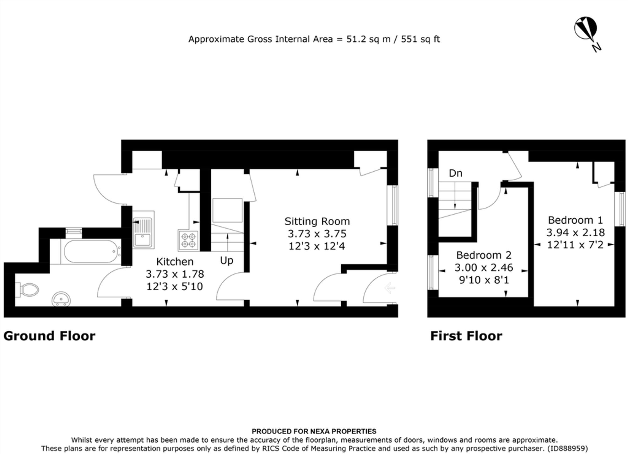 Sion Street, Pontypridd, CF37 floorplan