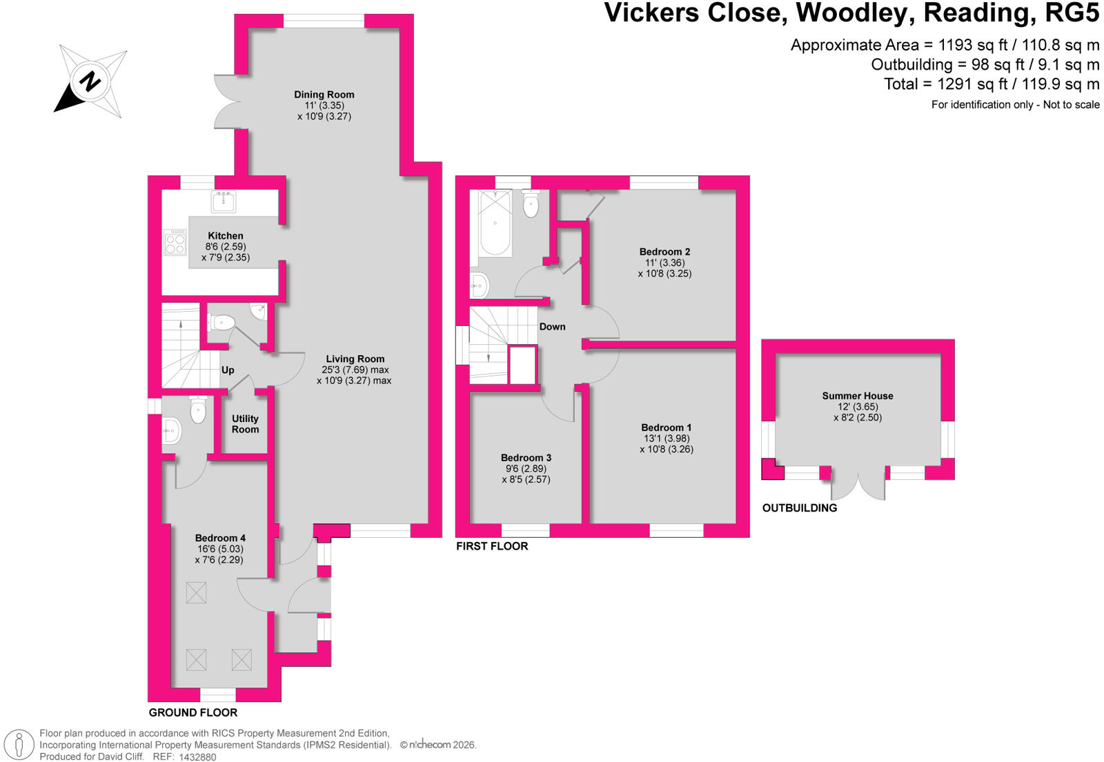 Vickers Close, Woodley, Reading, Berkshire, RG5 floorplan