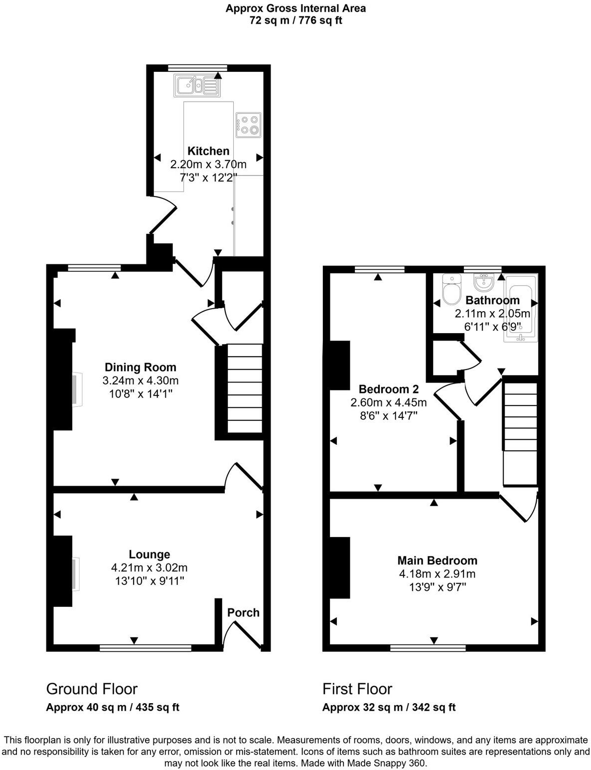 Bowler Street, Levenshulme M19 2TY floorplan