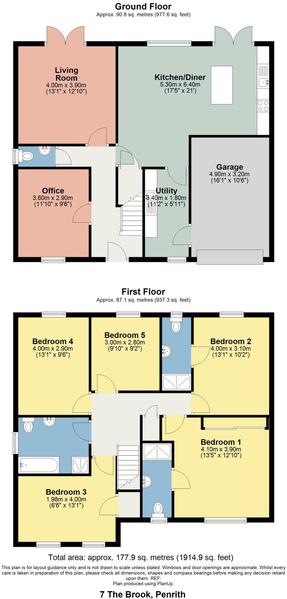 7 The Brook, Culgaith floorplan