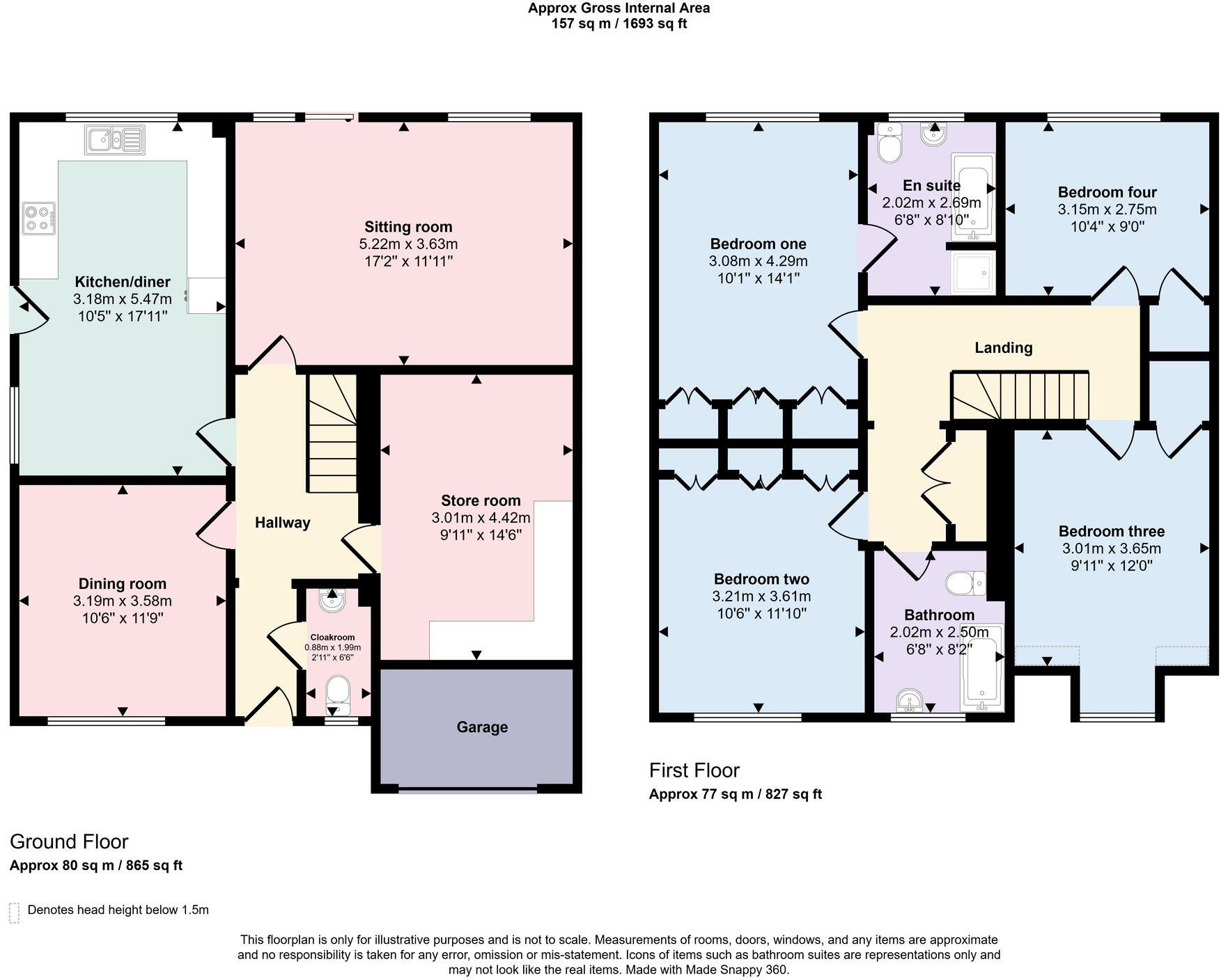 Rosehip Close, Fair Oak, SO50 floorplan