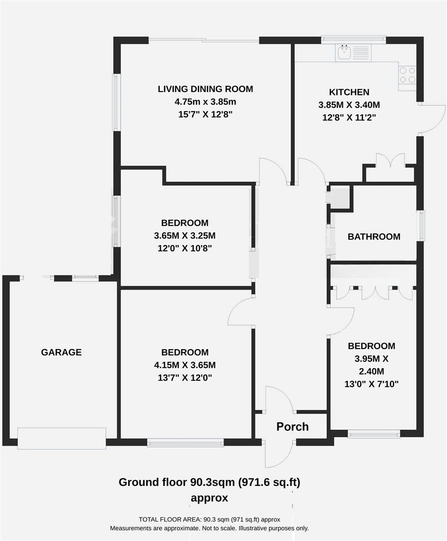 Medland Close, Wallington floorplan
