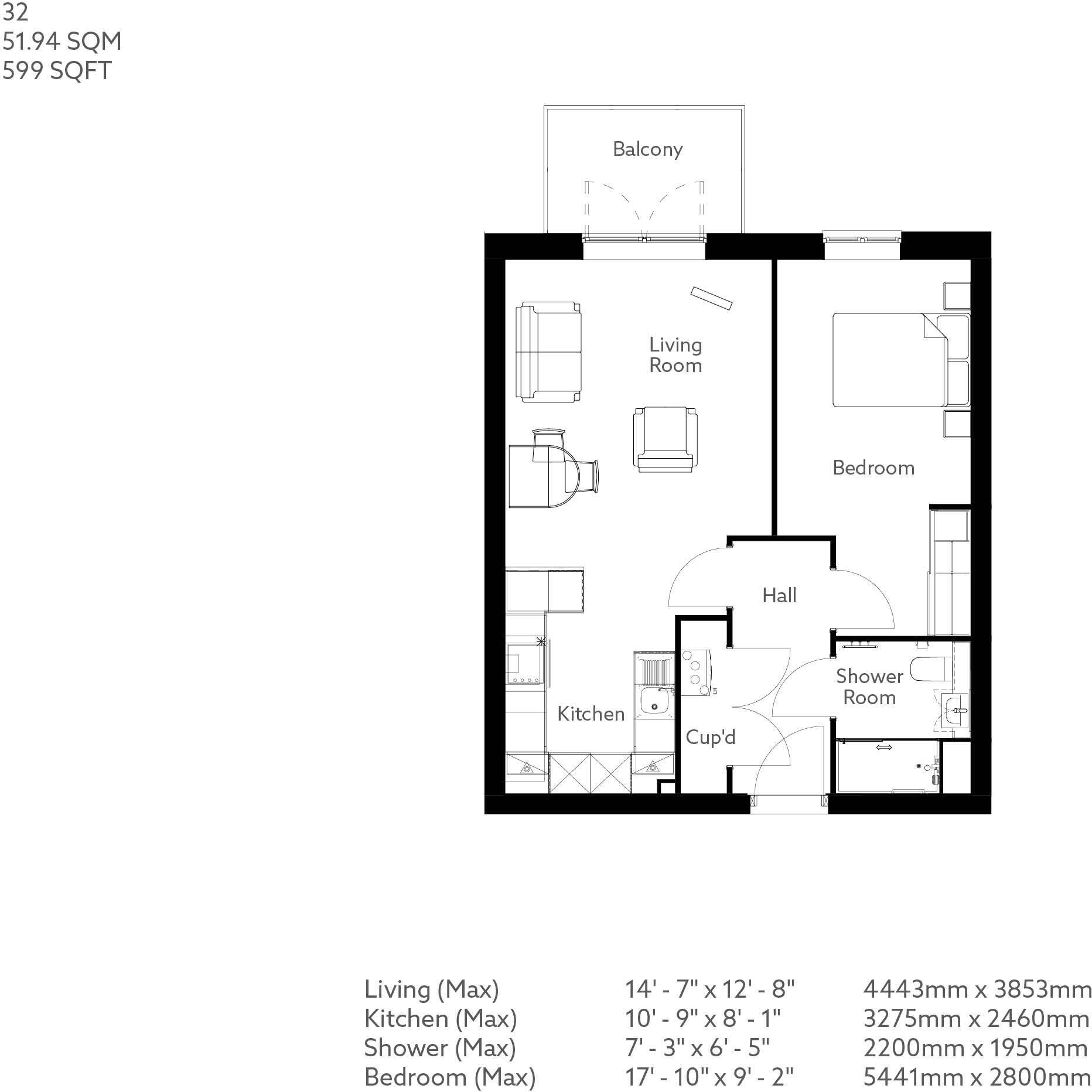 1 Earls Gardens,
Burscough,
L40 7BT floorplan