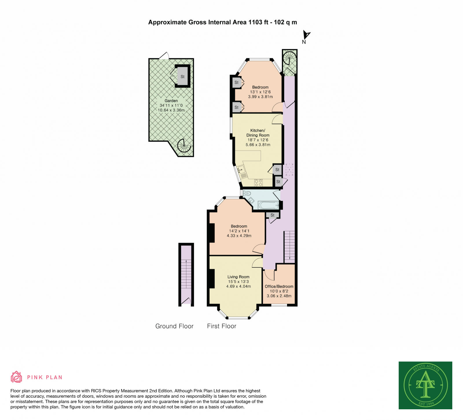 Stonard Road, Palmers Green, London, N13 floorplan