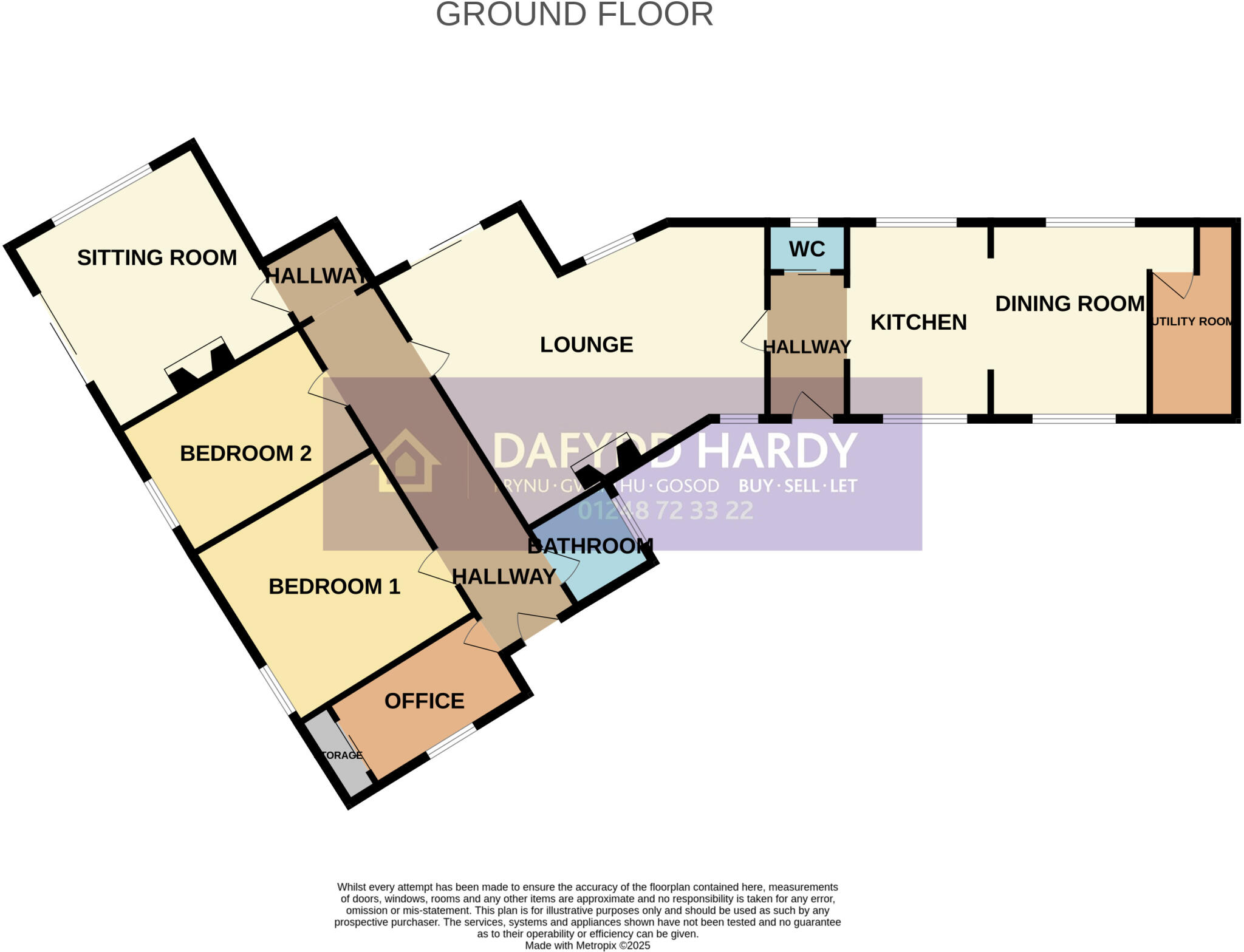Pant Road, Caernarfon, Gwynedd, LL54 floorplan