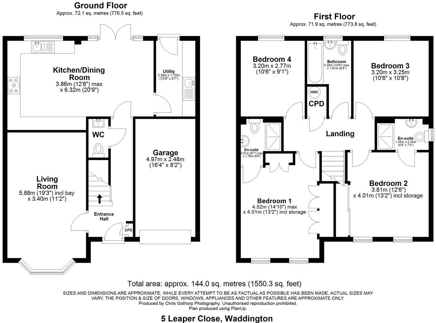Leaper Close, Waddington, LN5 9ZD floorplan