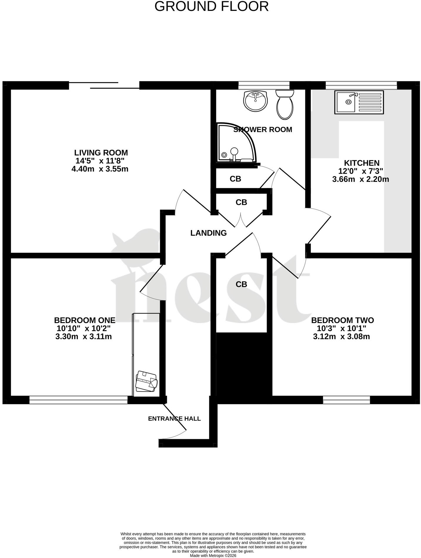 Coleridge Gardens, Burnham-On-Sea, Somerset floorplan