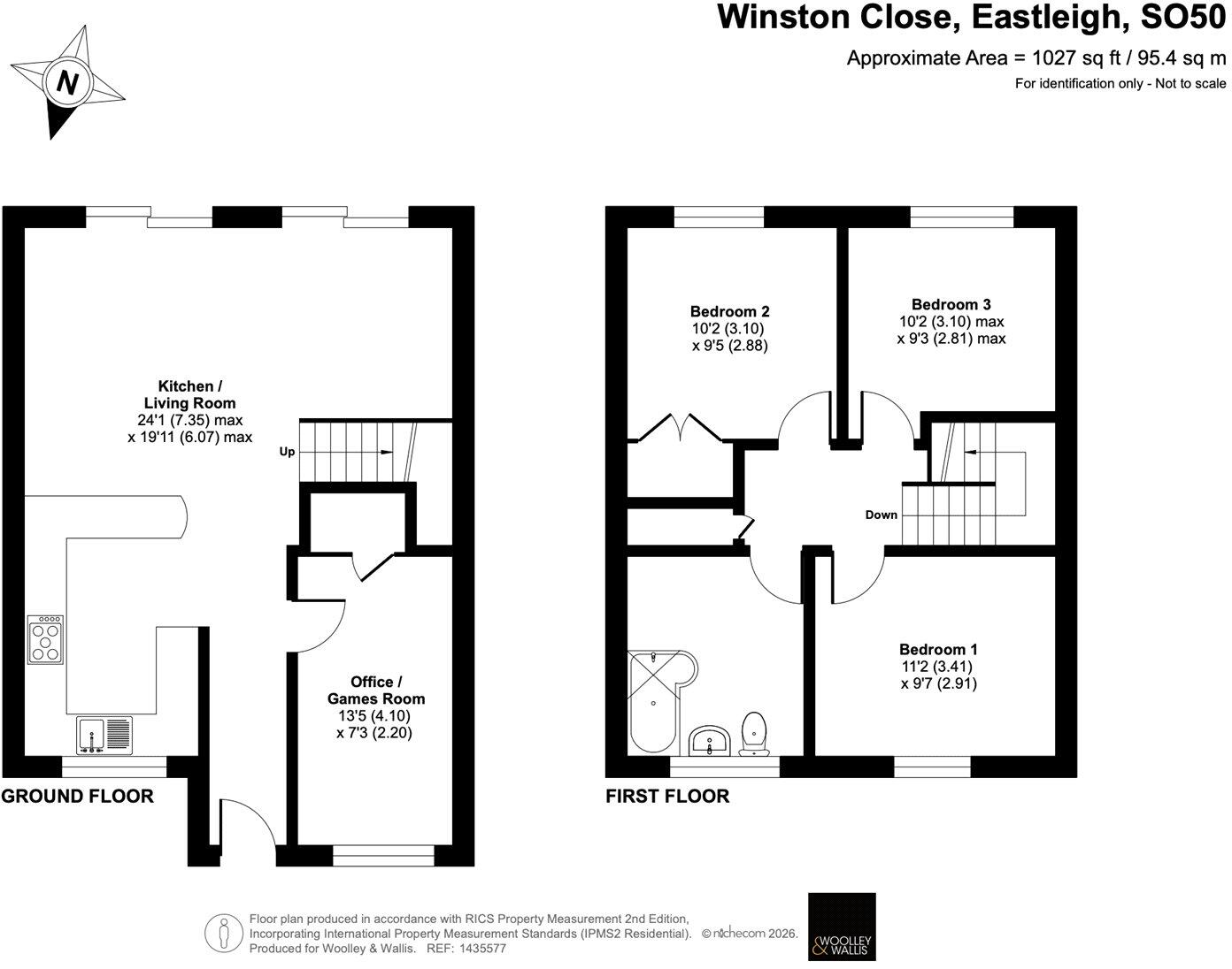Winston Close, Eastleigh, Hampshire, SO50 floorplan