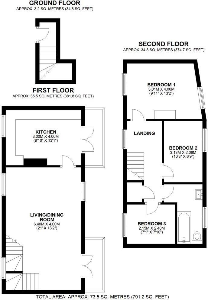 Coffee House Passage, The Square, Shrewsbury floorplan