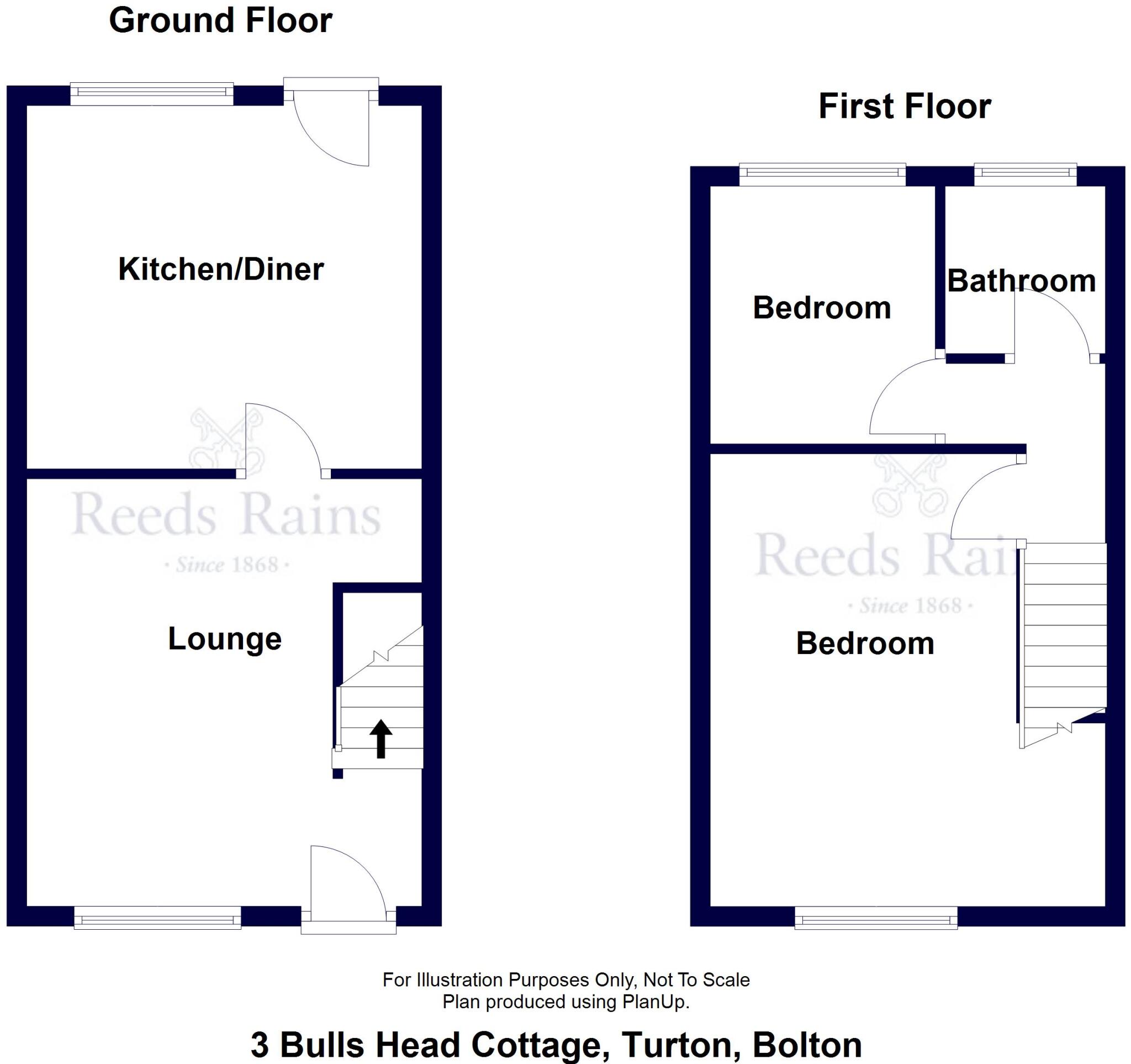 3 Bulls Head Cottages, 3 Tottington Road, Turton, Bolton, Greater Manchester, BL7 floorplan
