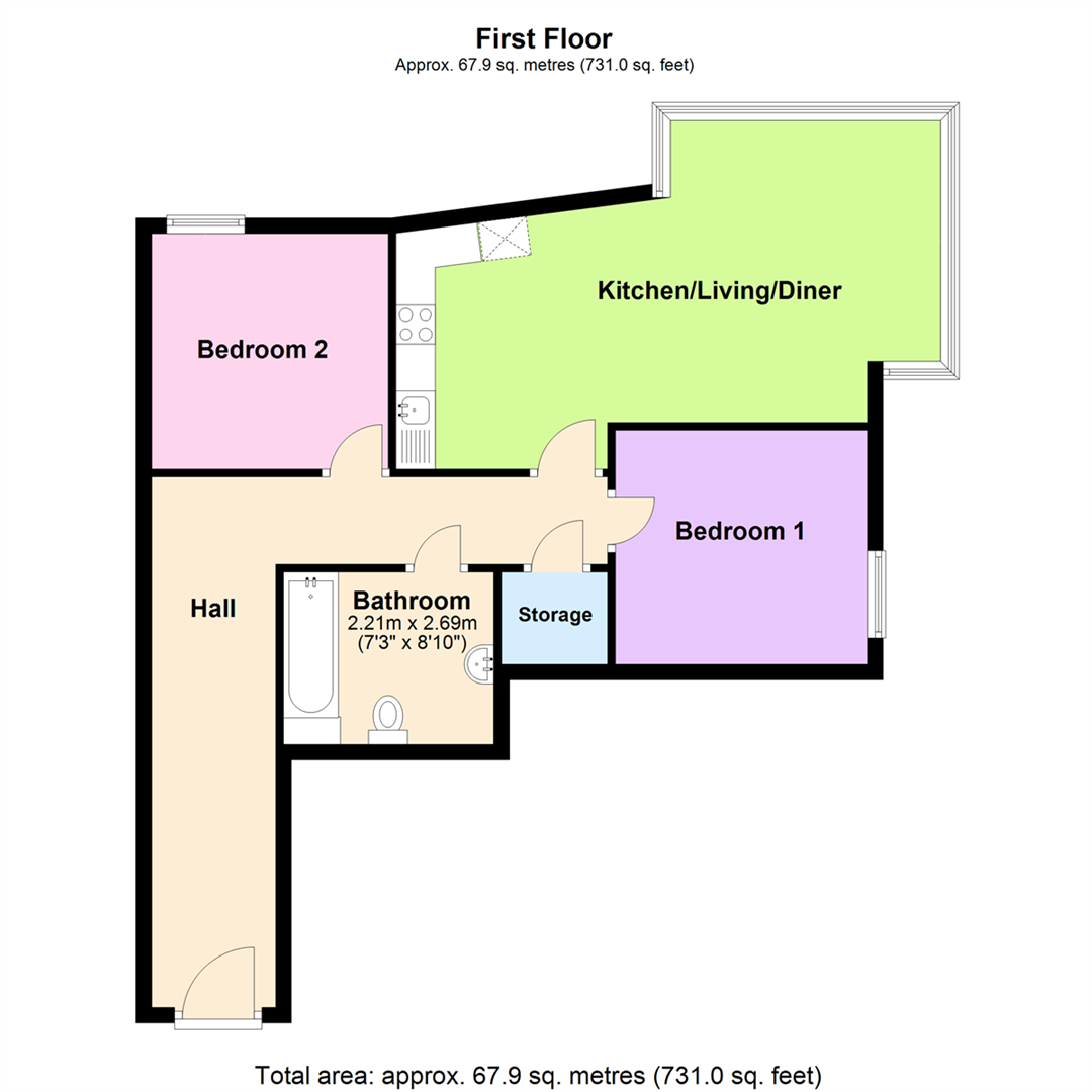 The Gallery, Moss Lane East floorplan