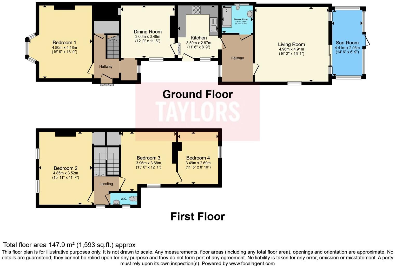 Coney Hill Road, Gloucester, Gloucestershire, GL4 floorplan
