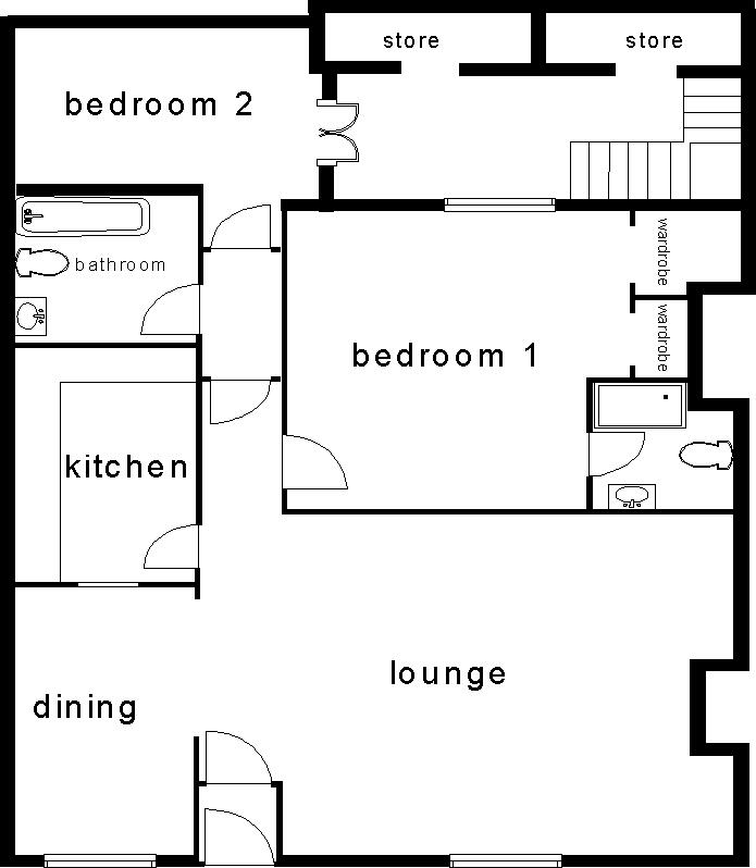 Basement Flat, 3 Clarendon Square, Leamington Spa floorplan