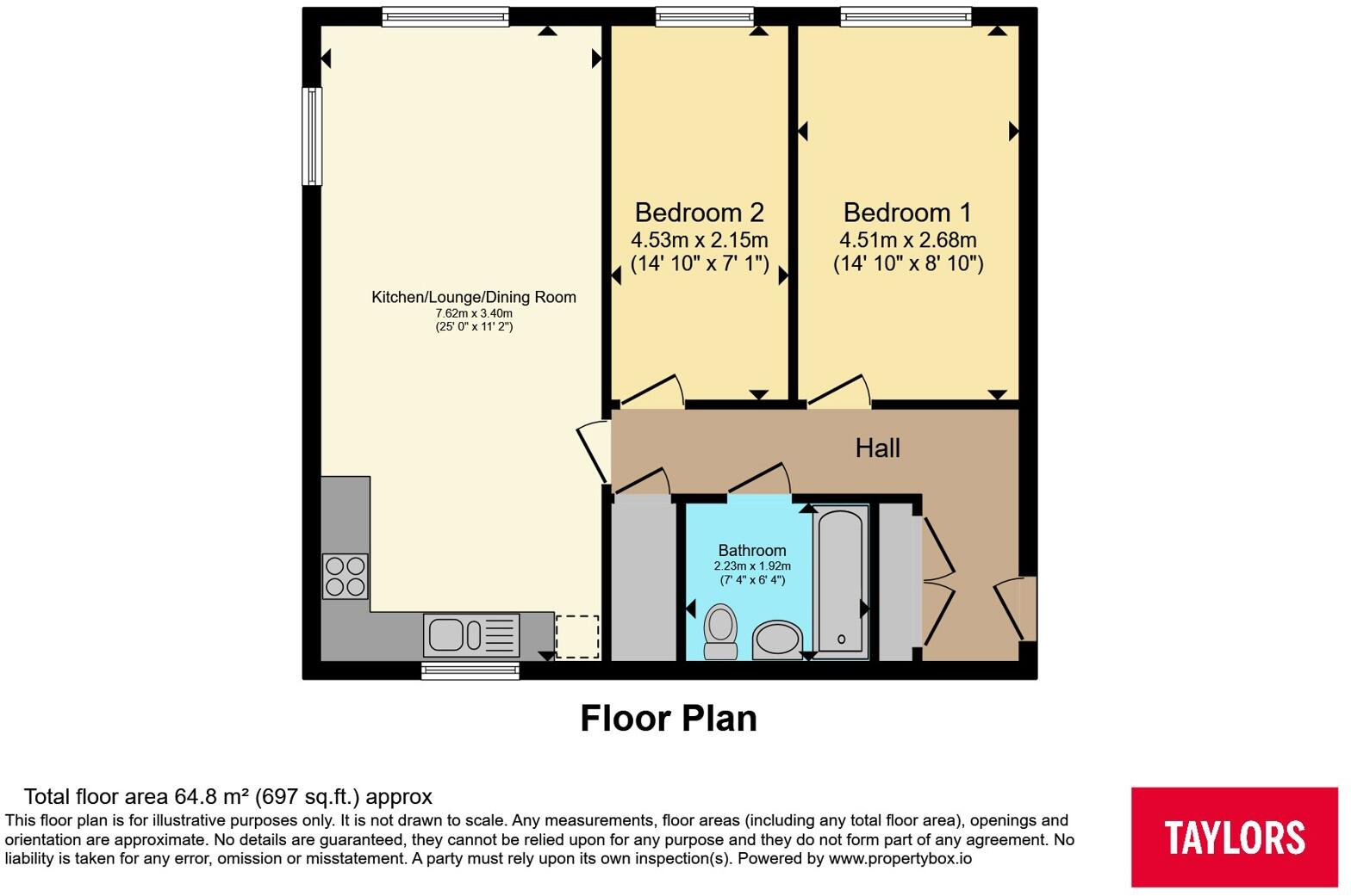 Porthcawl Close, Stevenage, Hertfordshire, SG1 floorplan