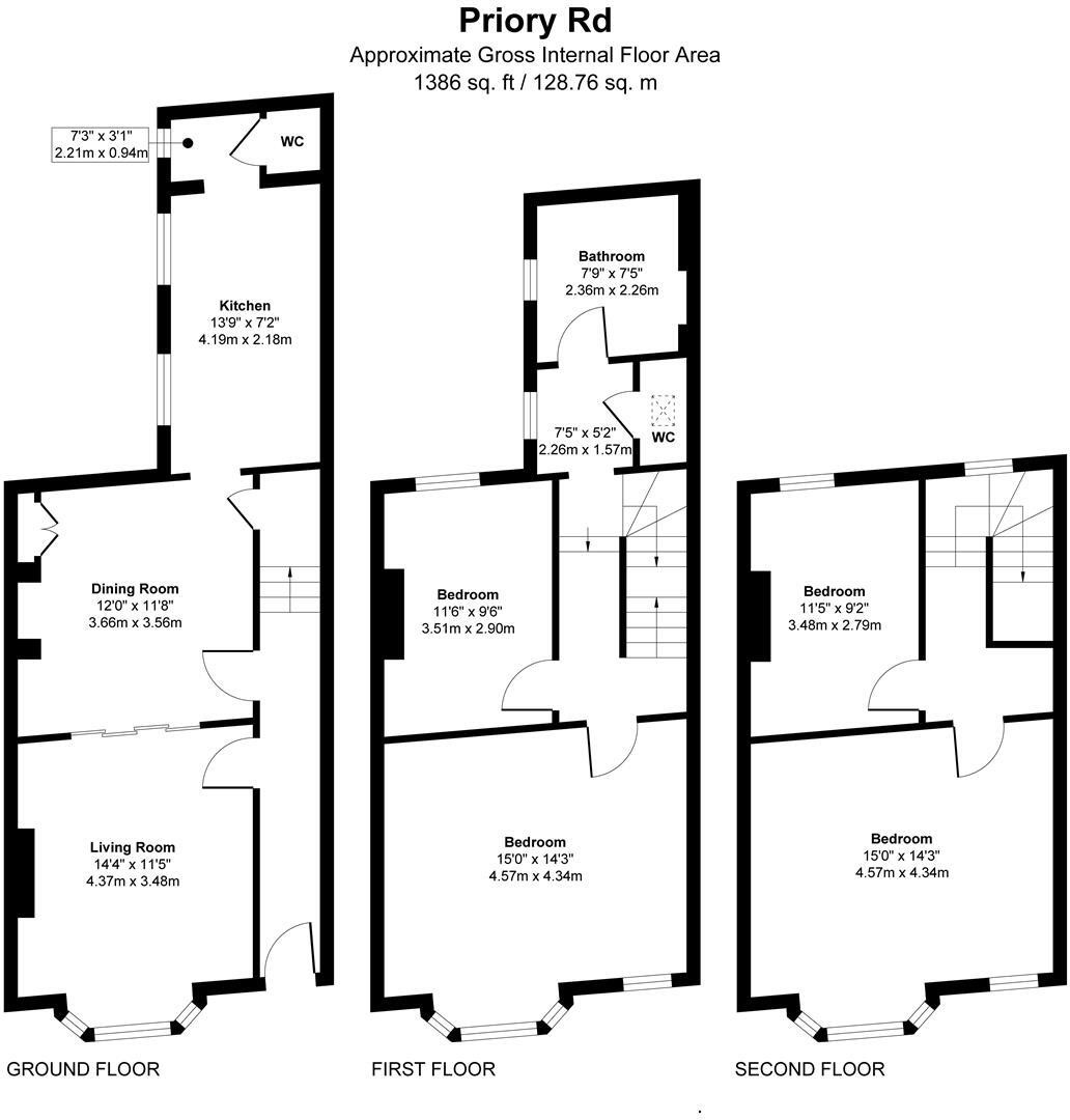 Priory Road, Hastings floorplan