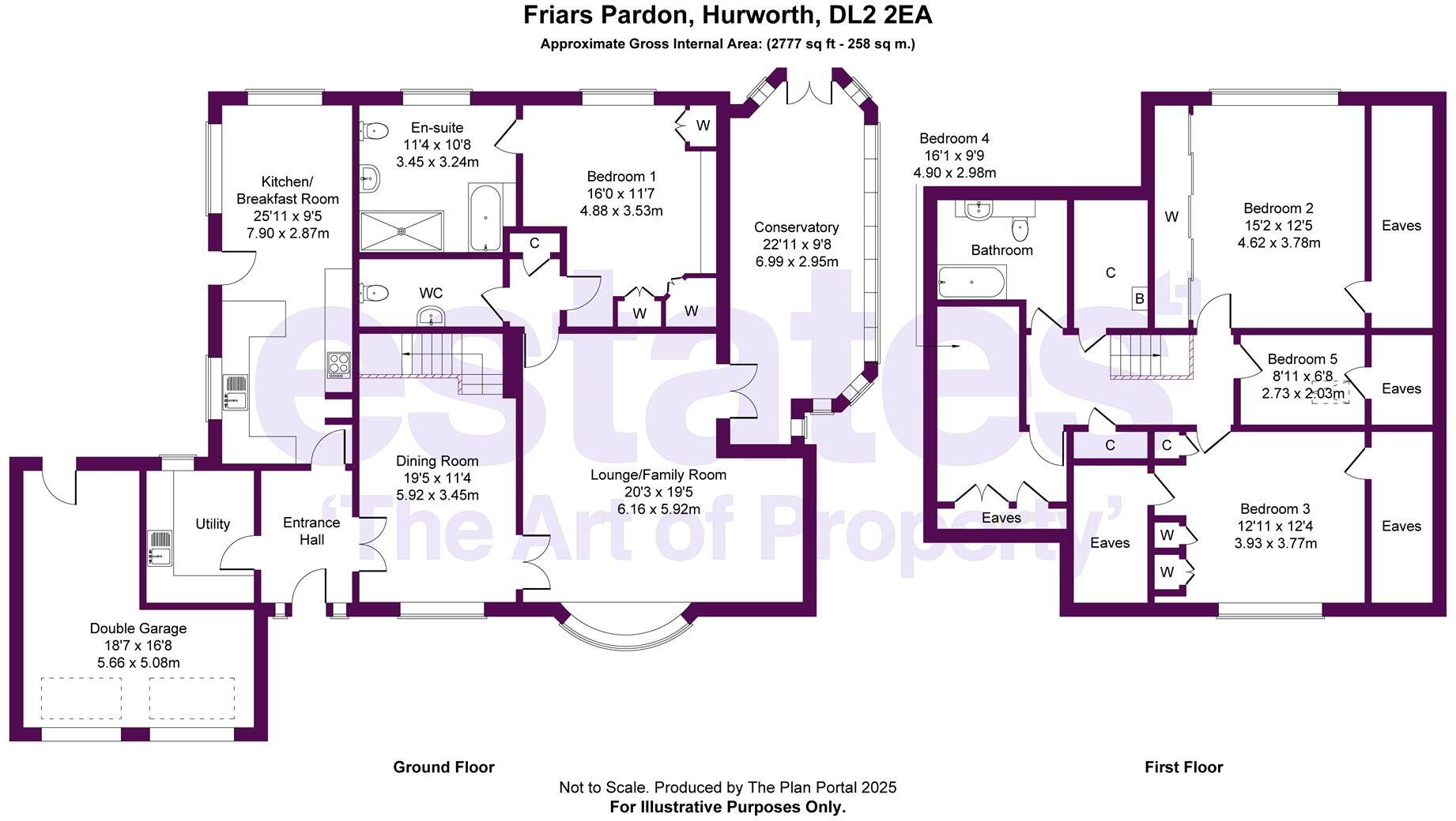 Friars Pardon, Hurworth, Darlington, DL2 2EA floorplan