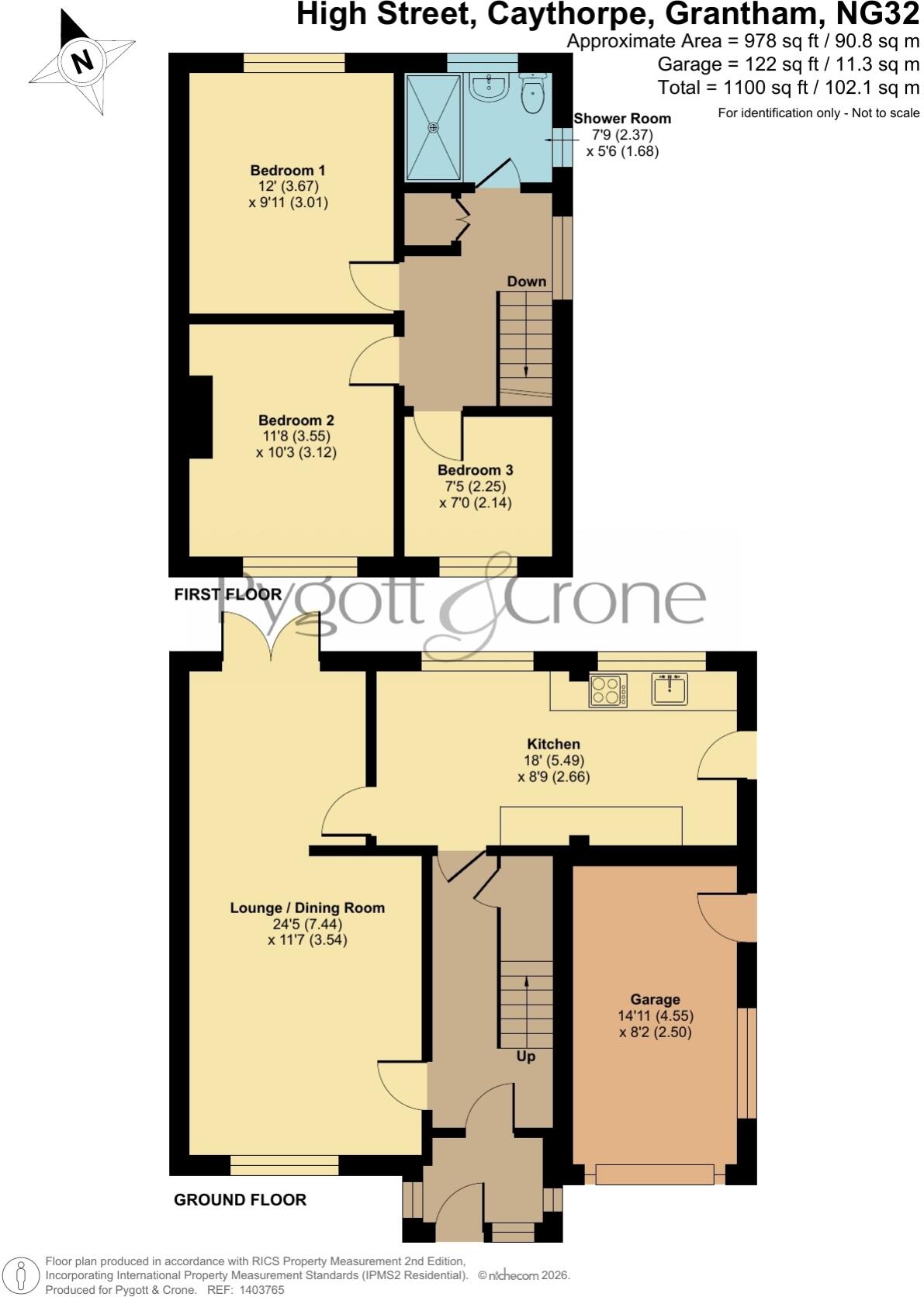 High Street, Caythorpe, Grantham, Lincolnshire, NG32 floorplan