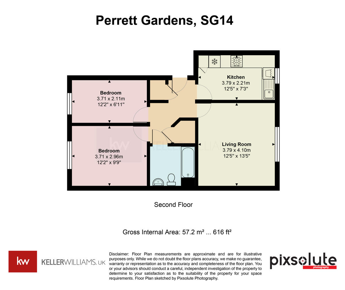 Perrett Gardens, Hertford, SG14 floorplan