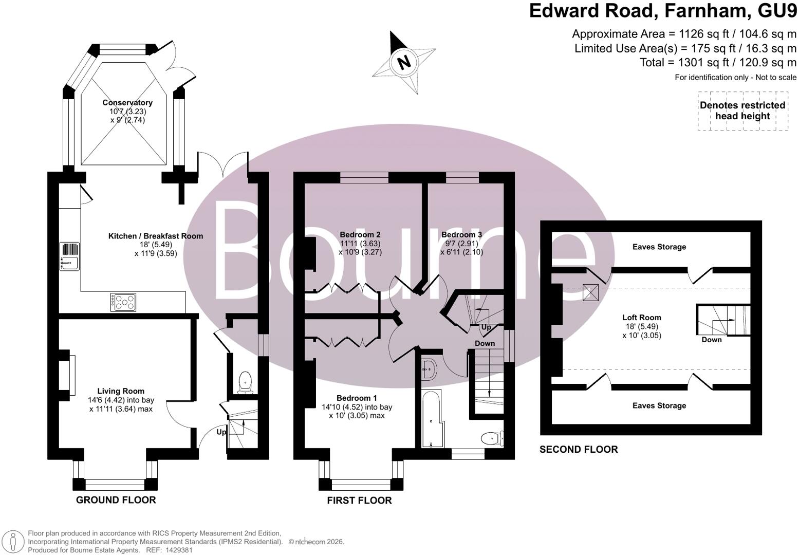 Edward Road, Farnham, Surrey, GU9 floorplan