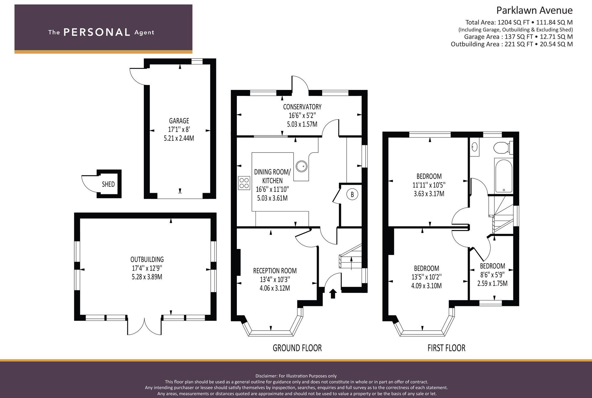 Parklawn Avenue, Epsom, KT18 floorplan