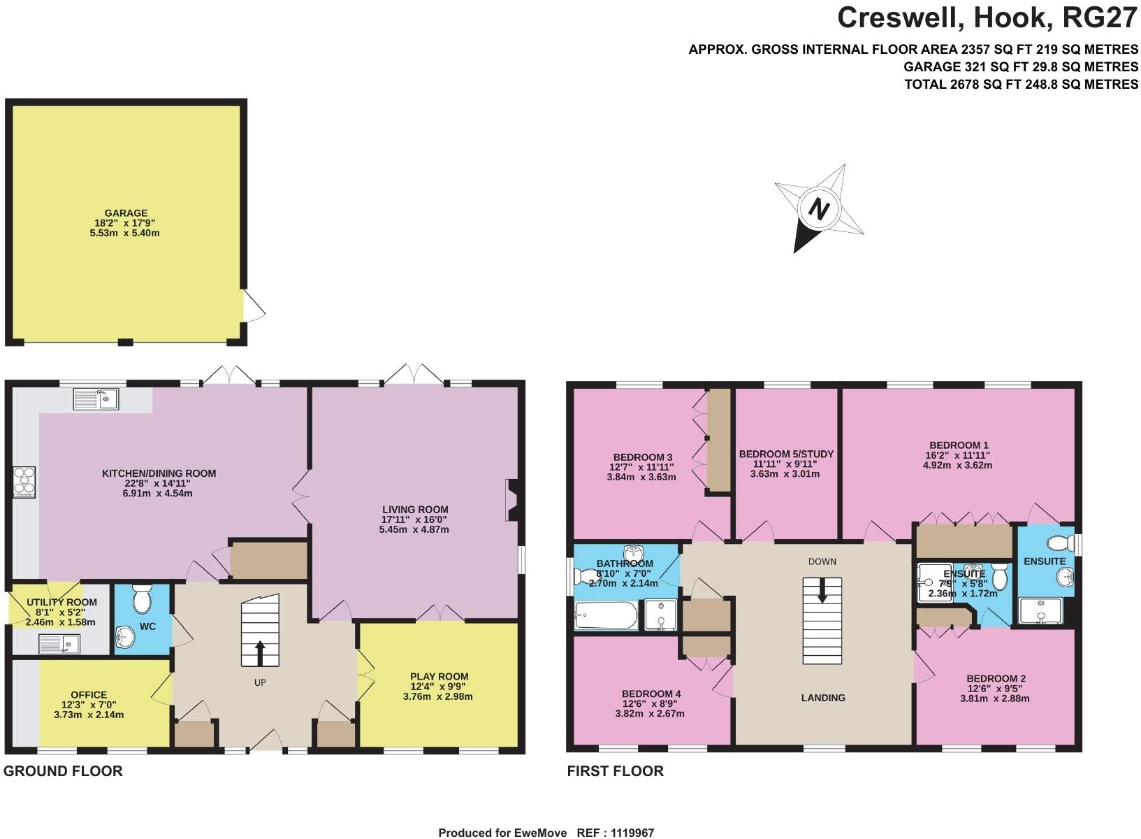 Creswell, Hook, Hampshire floorplan