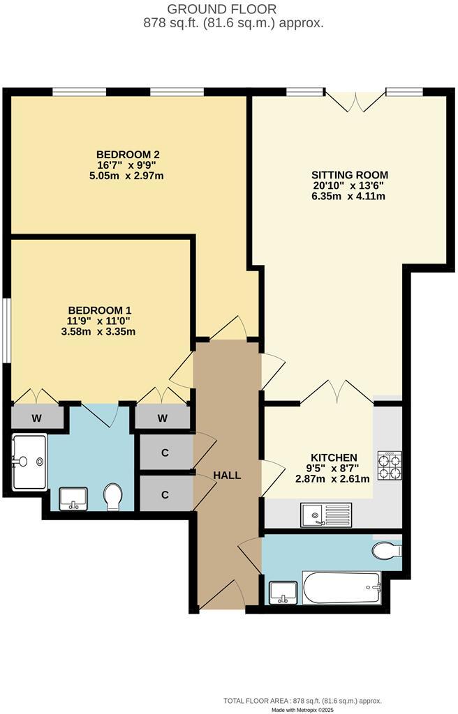 St. Monicas Road, Kingswood floorplan