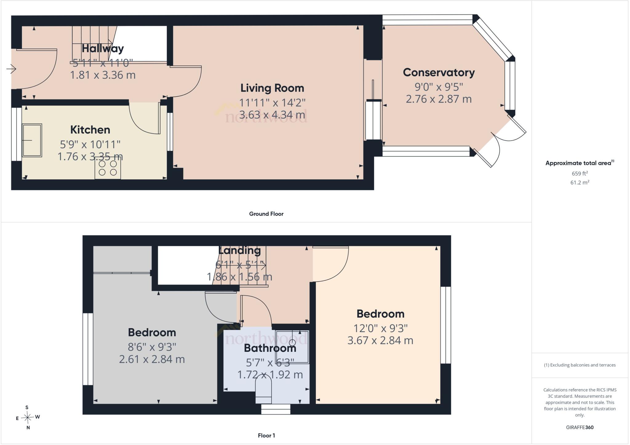 Glebefield Gardens, Cosham, Portsmouth, PO6 floorplan