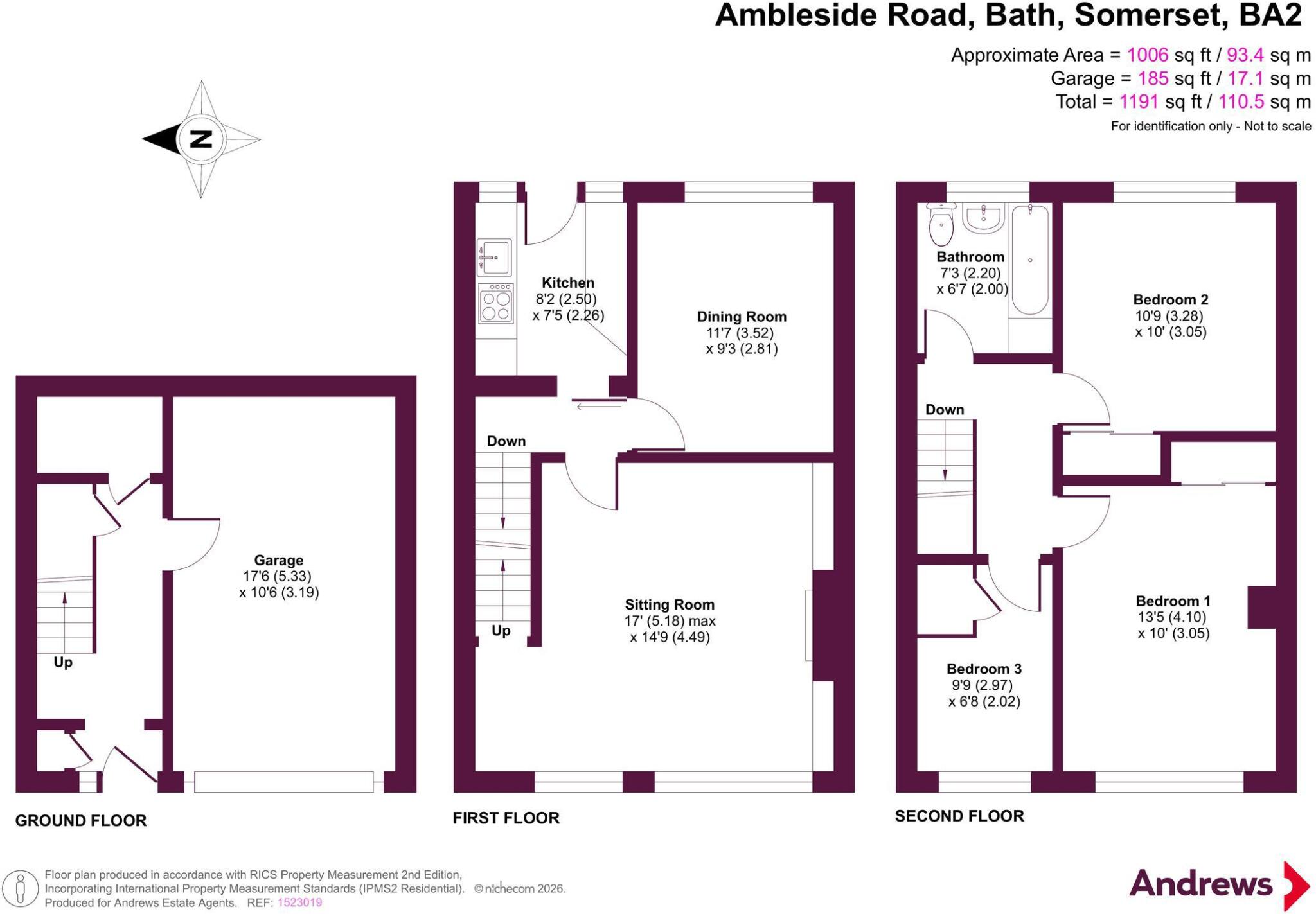 Ambleside Road, Bath, Somerset, BA2 floorplan