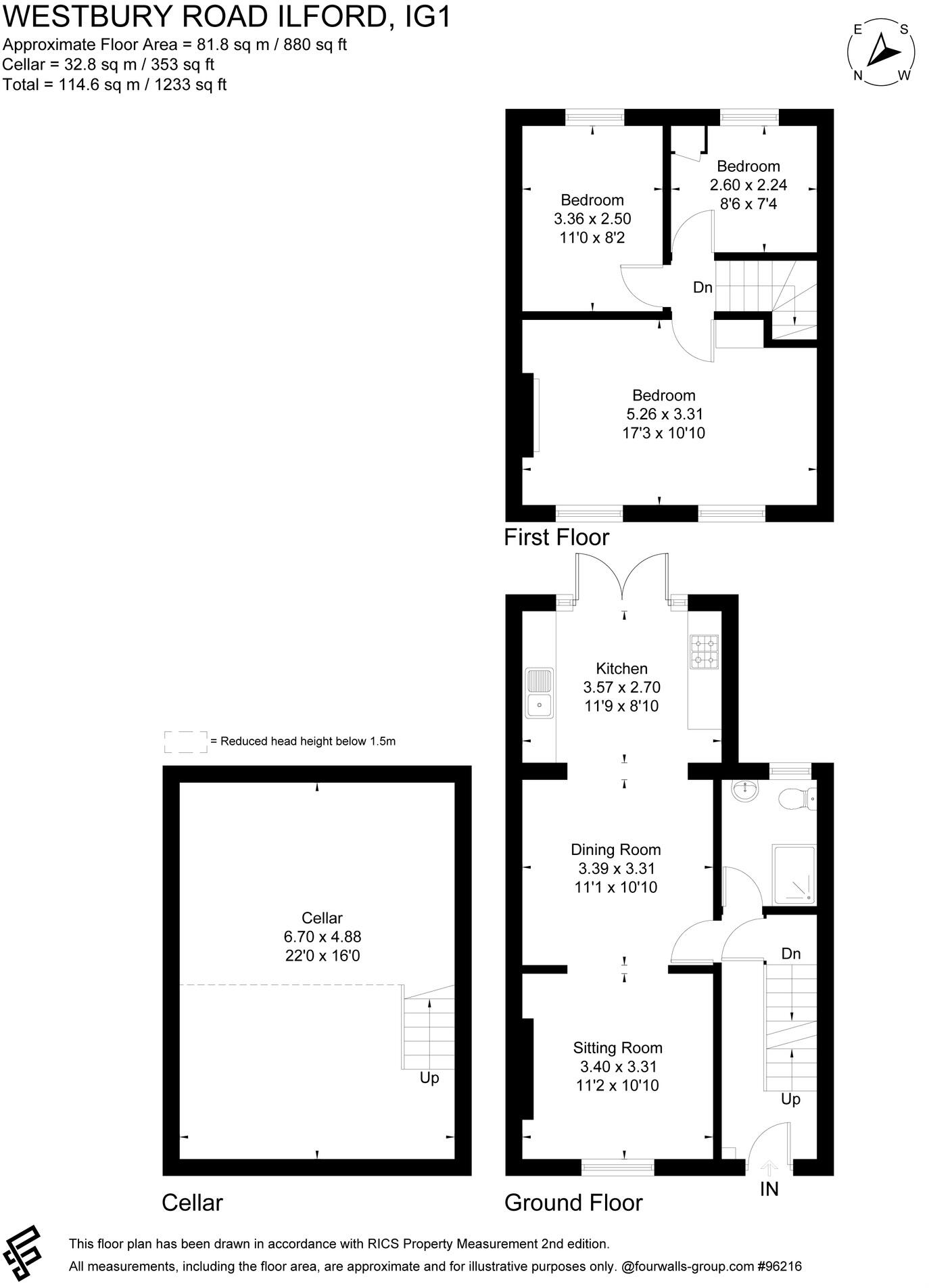 Westbury Road, Cranbrook, Ilford, Greater London floorplan
