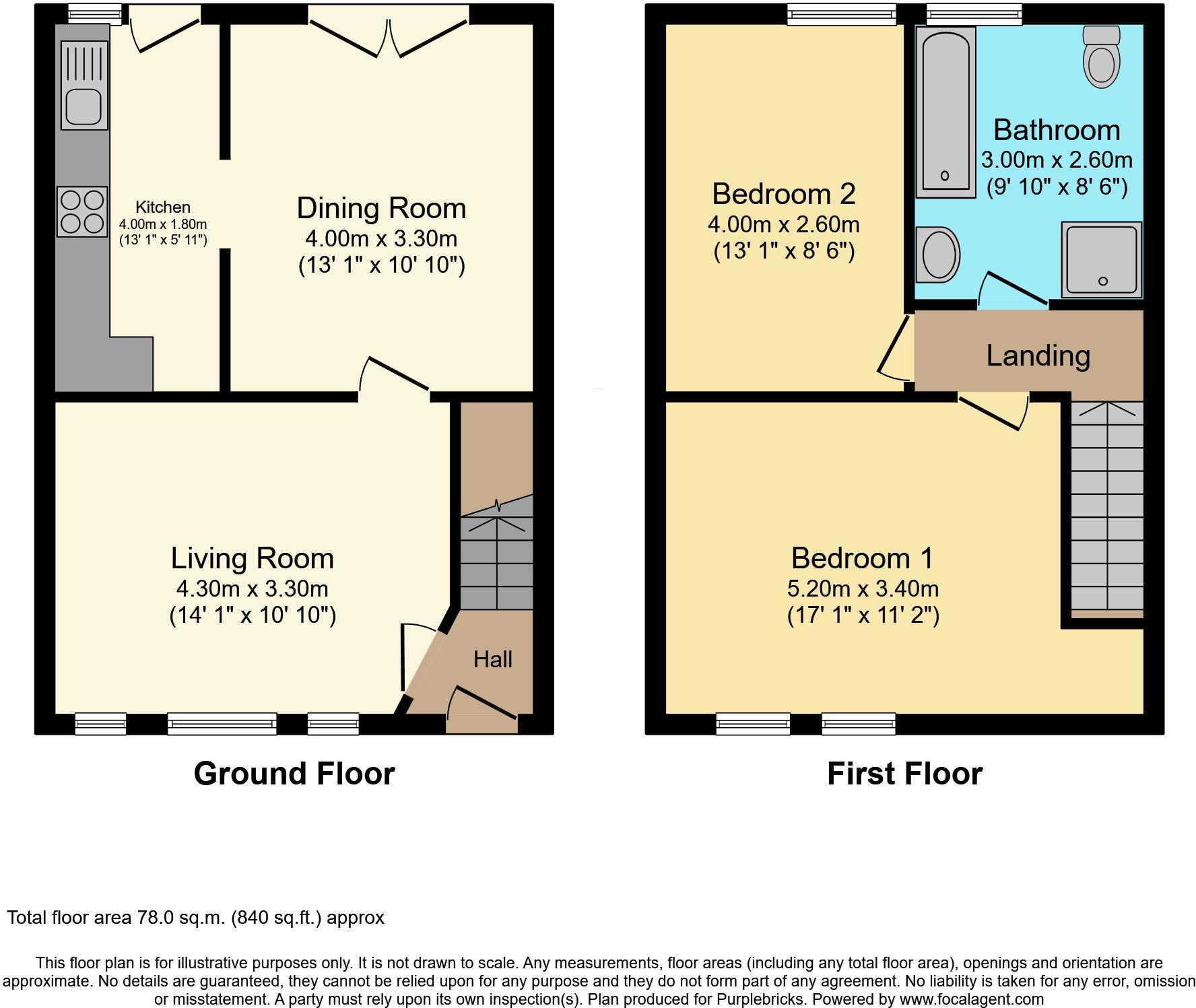Sandy Lane, Warrington, WA2 floorplan
