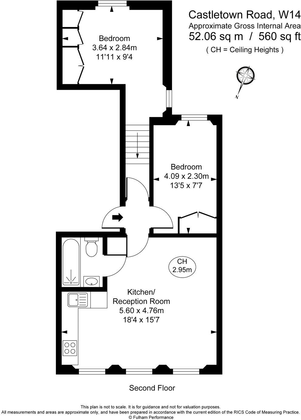 Castletown Road, Barons Court, London, W14 floorplan