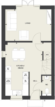 Plot 14 The Oak, 1 Wynn Parry Close, Collaton Park, Newton Ferrers, Plymouth, Devon floorplan
