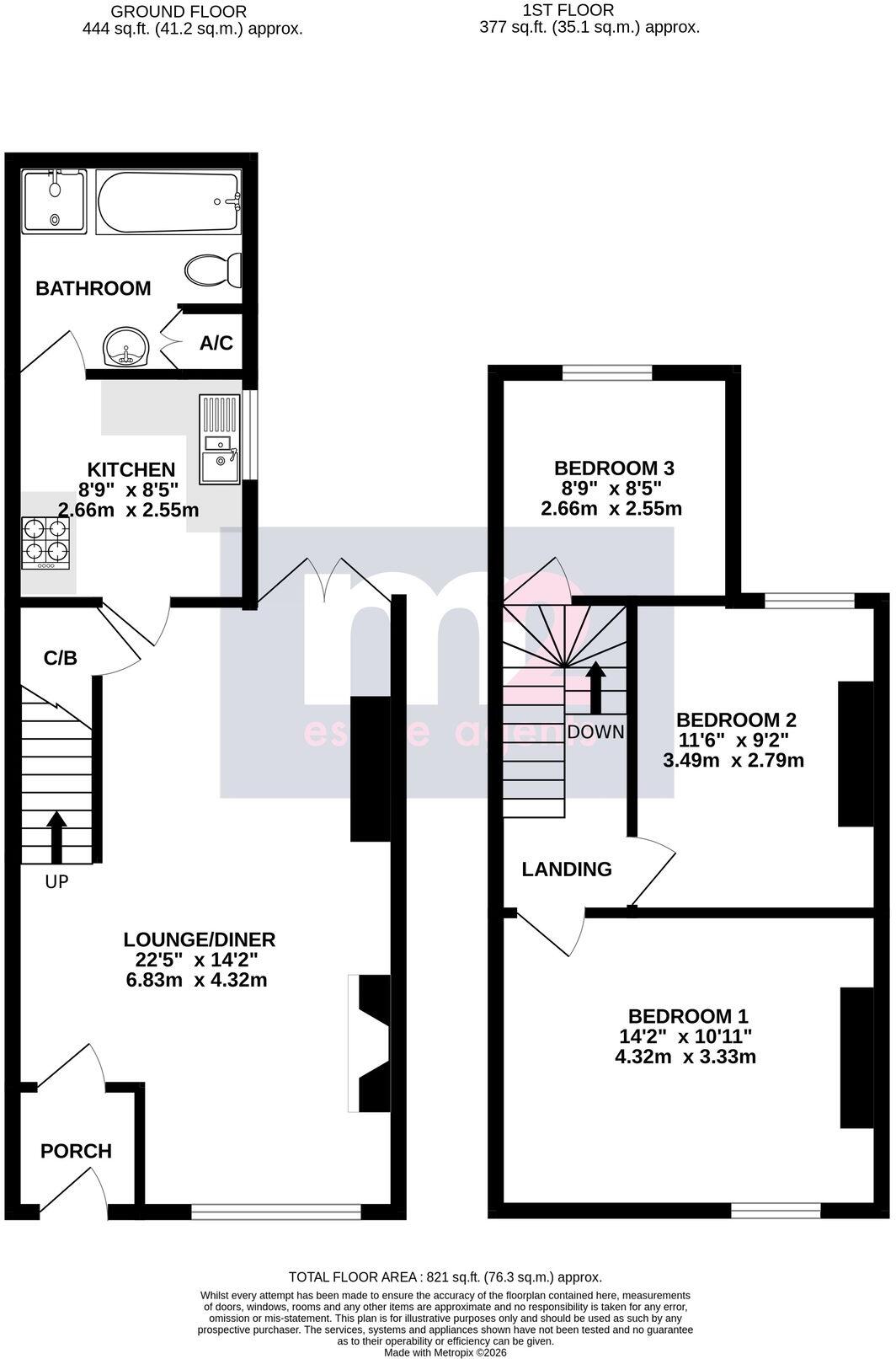 Ailesbury Street, Newport, NP20 floorplan