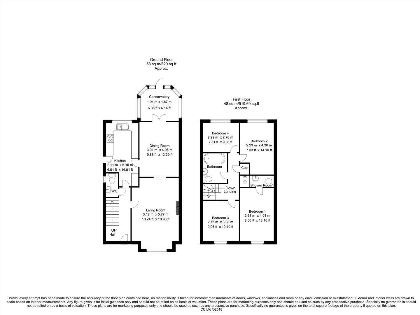 Marston Close, Belper floorplan